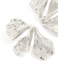 Waterproof Stainless Steel Flower Petal Fan Earrings - link has visual effect only