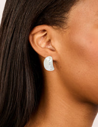 Waterproof Stainless Steel Small Cave Stud Earrings - link has visual effect only