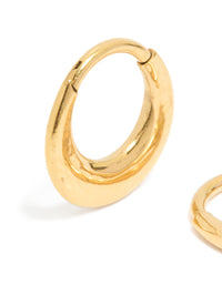 Gold Plated Surgical Seamless Graduating Hoop Earrings - link has visual effect only