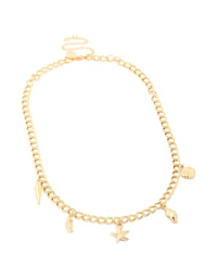 Waterproof Gold Plated Stainless Steel Sea Charm Necklace - link has visual effect only