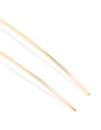 Gold Dark Pink Enamel Ombre Frangipani Flower Hair Pin - link has visual effect only
