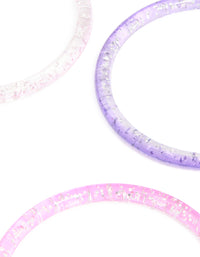Kids Glitter Acrylic 5-Pack Bracelets - link has visual effect only