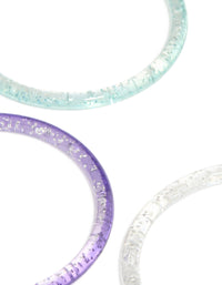 Kids Glitter Acrylic 5-Pack Bracelets - link has visual effect only