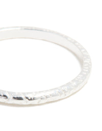 Sterling Silver Molten Ring - link has visual effect only