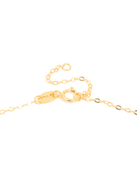 Gold Plated Sterling Silver Green Semi Precious Stone Station Necklace - link has visual effect only