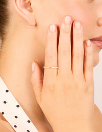 Gold Plated Sterling Silver Molten Ring - link has visual effect only