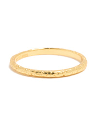 Gold Plated Sterling Silver Molten Ring - link has visual effect only