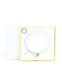 Waterproof Stainless Steel Twisted Engravable Toggle Bracelet - link has visual effect only