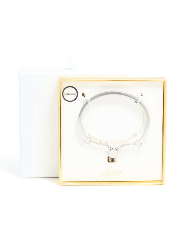 Waterproof Stainless Steel Adjustable Toggle Bangle