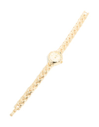 Gold Vine Band Vintage Watch - link has visual effect only