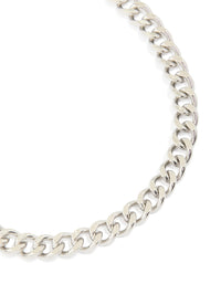 Mens Waterproof Stainless Steel Miami Cuban Link Necklace - link has visual effect only