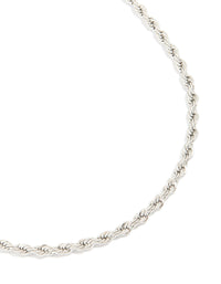Mens Waterproof Stainless Steel Large Twist Chain Necklace - link has visual effect only