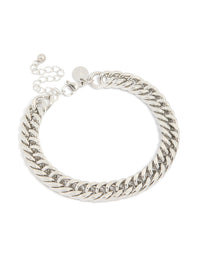 Mens Waterproof Stainless Steel Large Miami Cuban Link Bracelet - link has visual effect only
