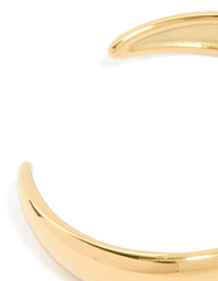 Waterproof Rose Gold Plated Stainless Steel Twisted Wrist Cuff - link has visual effect only