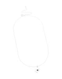 Silver Mini Ace Card Pendant Necklace - link has visual effect only