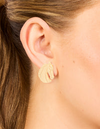 Gold Horse Large Stud Earrings - link has visual effect only
