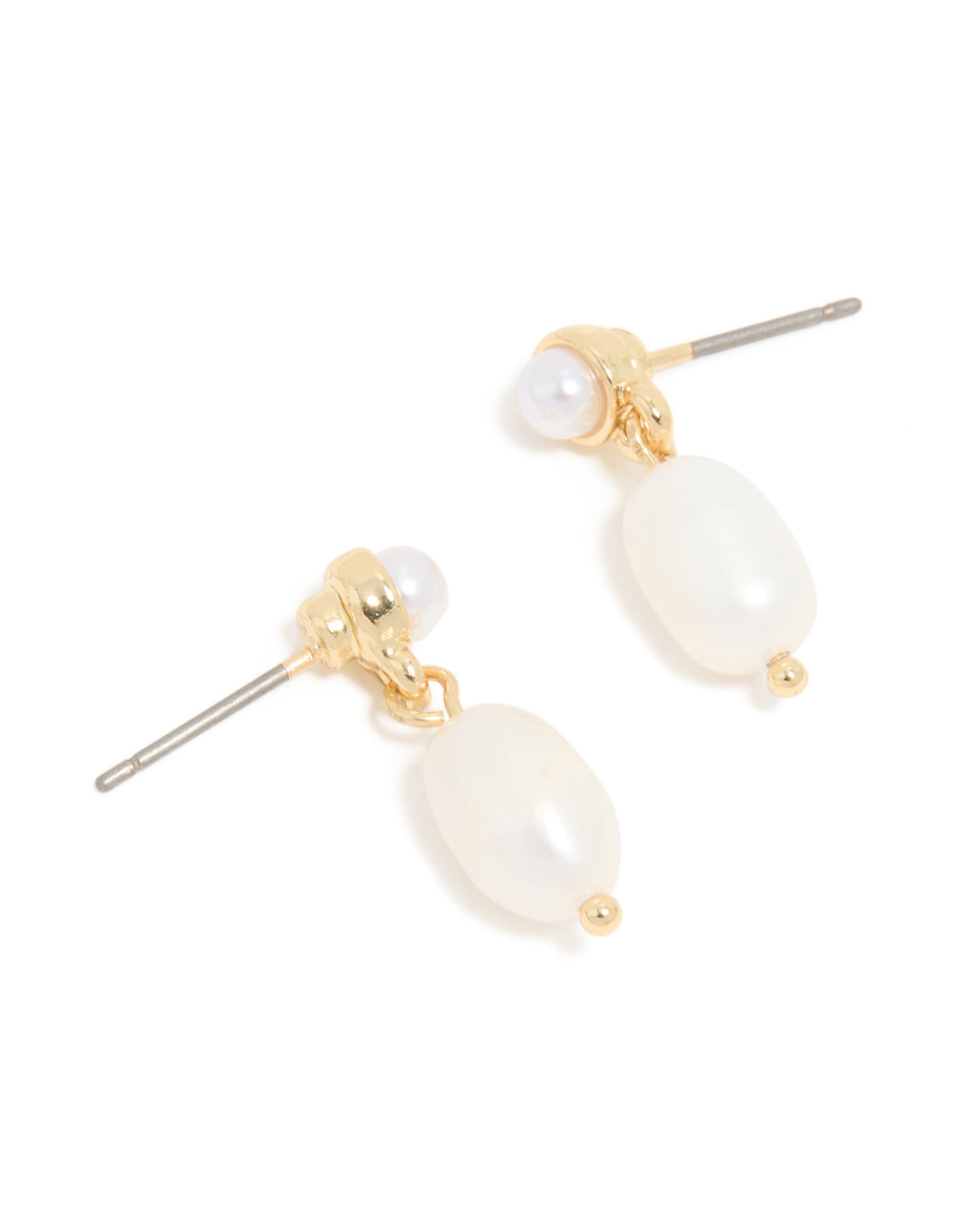 Gold Mini Freshwater Pearl Stud & Drop Earrings