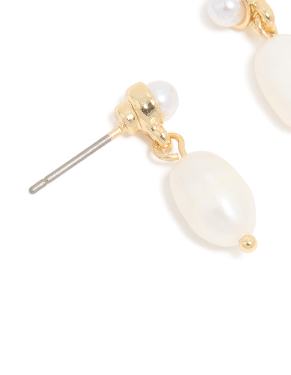 Gold Mini Freshwater Pearl Stud & Drop Earrings