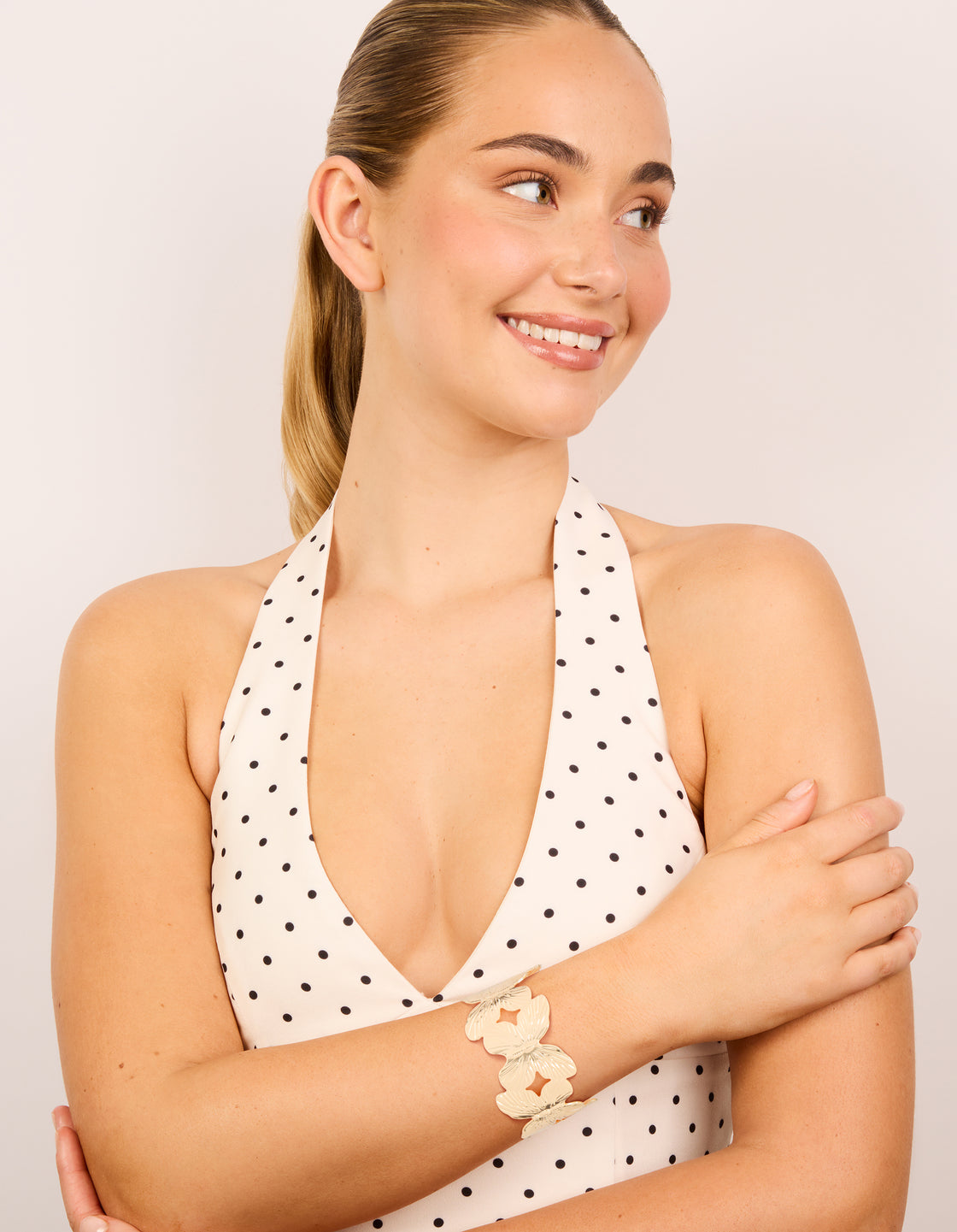 Gold Butterfly Wrist Cuff