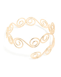 Gold Swirl Wrap Around Arm Cuff - link has visual effect only