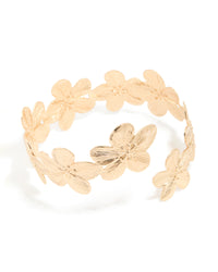 Gold Frangipani Wrap Arm Cuff - link has visual effect only