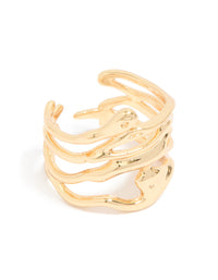 Gold Plated Wrap Around Ring - link has visual effect only