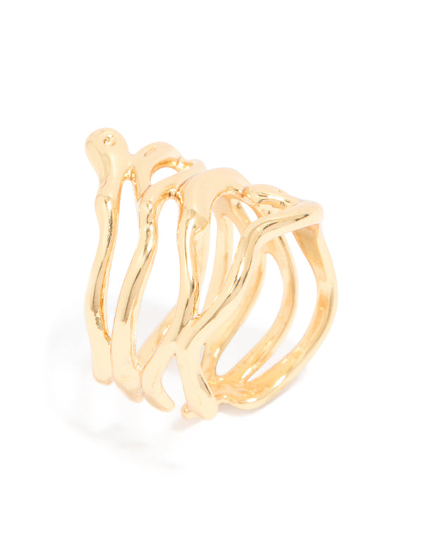 Gold Plated Wrap Around Ring