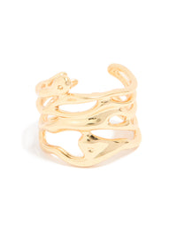 Gold Plated Wrap Around Ring - link has visual effect only