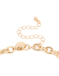 Mixed Metal Coin Pendant Charms Necklace - link has visual effect only