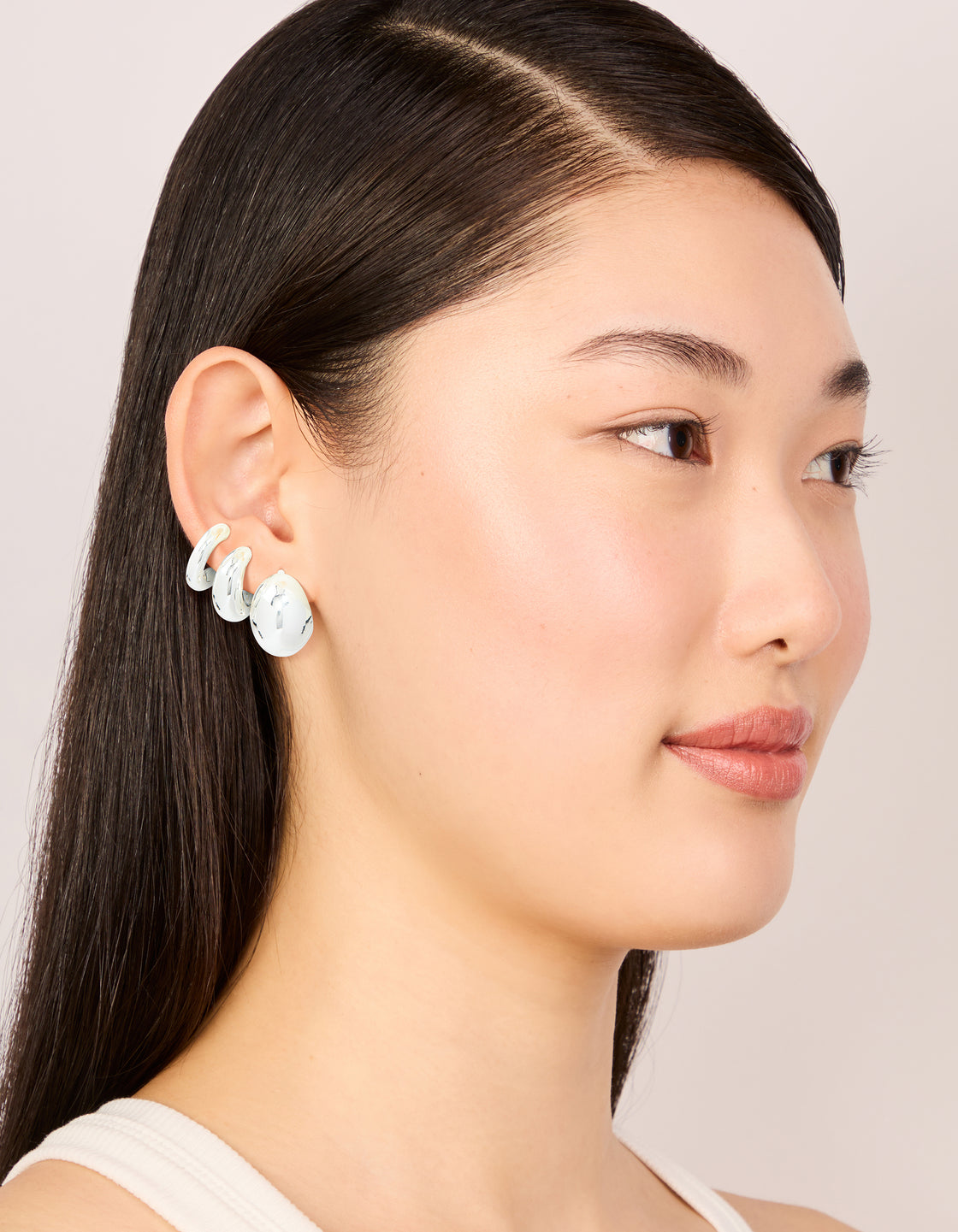 Silver Small Smooth Hoop Earrings 3-Pack