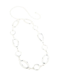 Silver Large Oval & Circle Belt - link has visual effect only