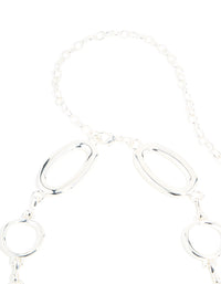 Silver Large Oval & Circle Belt - link has visual effect only