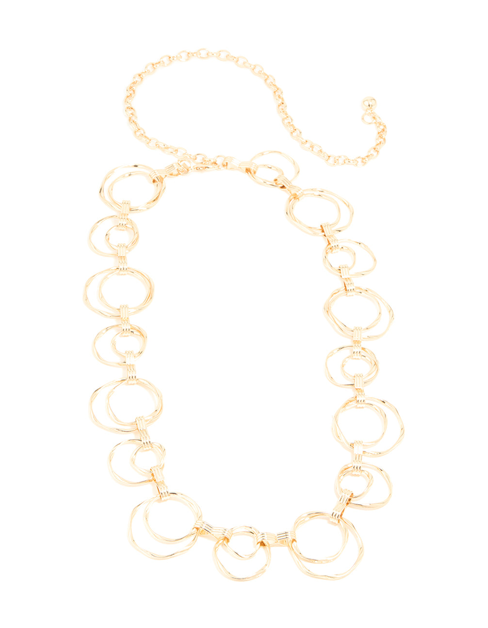 Gold Molten Double Link Belt