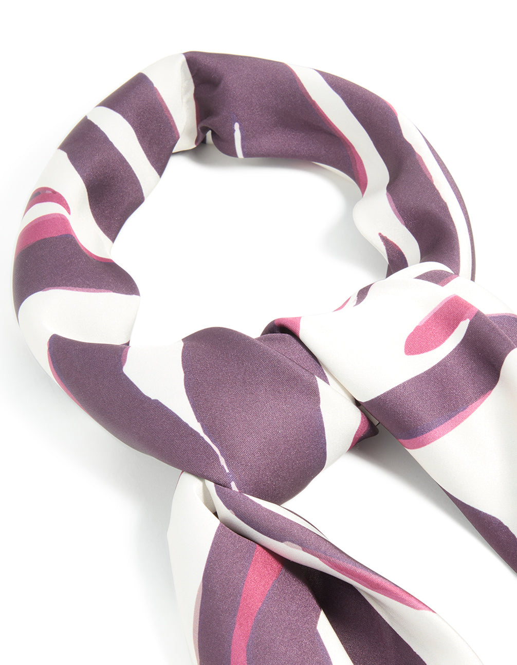 Brown Zebra Print Fabric Scarf