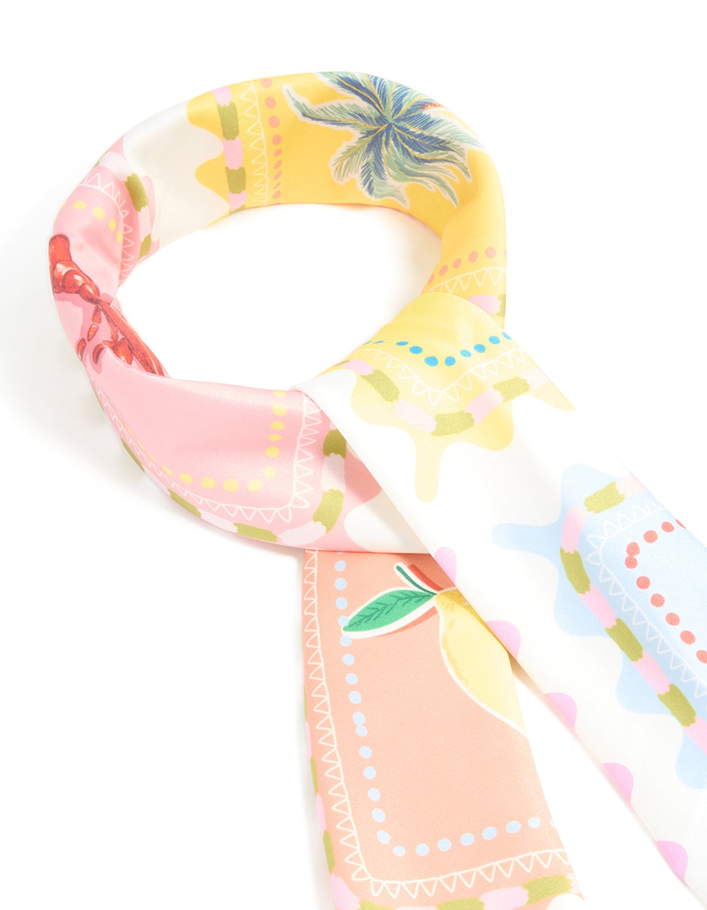 Summer Motif Fabric Scarf