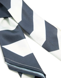 Black & White Fabric Geometric Stripe Scarf - link has visual effect only