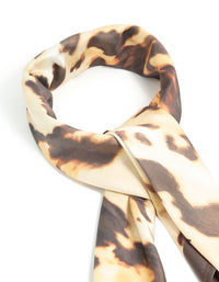 Blurred Leopard Print Fabric Scarf - link has visual effect only