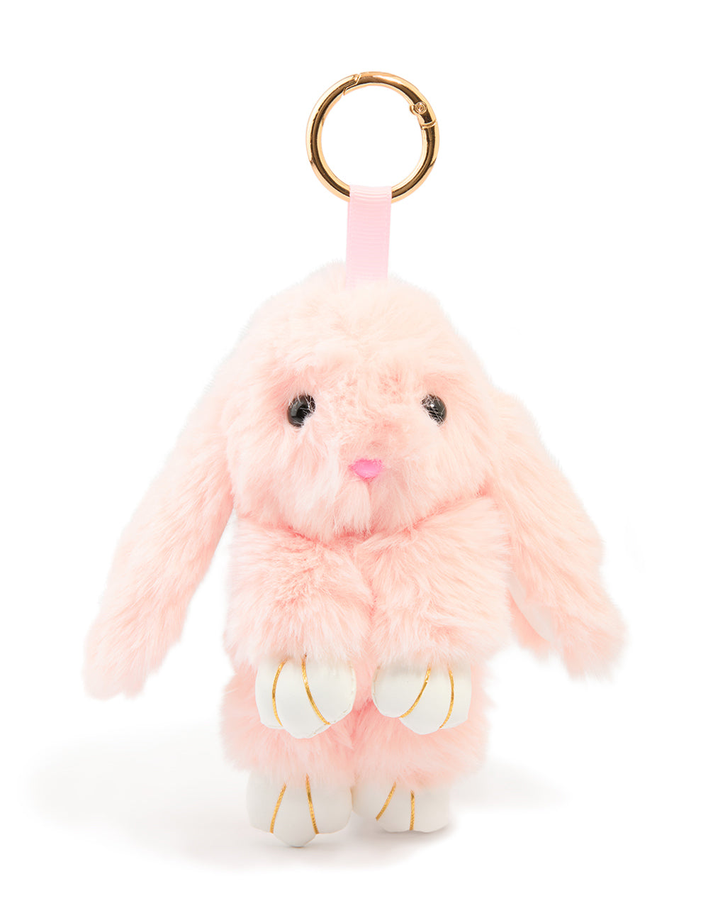 Pink Fabric Small Bunny Key Chain