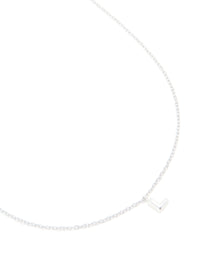 Waterproof Stainless Steel Mini Bubble Letter L Necklace - link has visual effect only