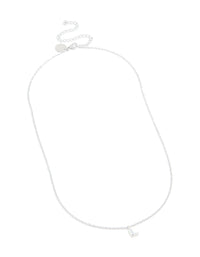 Waterproof Stainless Steel Mini Bubble Letter L Necklace - link has visual effect only