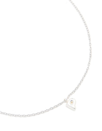 Waterproof Stainless Steel Mini Bubble Letter P Necklace - link has visual effect only