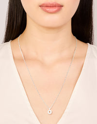 Waterproof Stainless Steel Mini Bubble Letter O Necklace - link has visual effect only