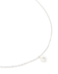 Waterproof Stainless Steel Mini Bubble Letter O Necklace - link has visual effect only