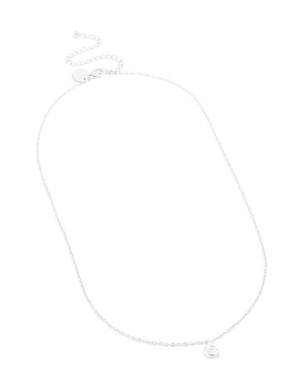 Waterproof Stainless Steel Mini Bubble Letter G Necklace