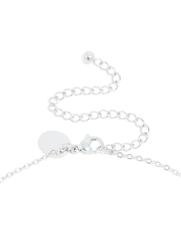 Waterproof Stainless Steel Mini Bubble Letter D Necklace