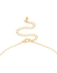 Waterproof Gold Plated Gold Plated Stainless Steel Mini Bubble Letter R Necklace - link has visual effect only