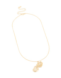 Gold Plated Cubic Zirconia Heart Locket Necklace - link has visual effect only