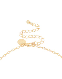 Gold Plated Black Beaded & Cross Lariat Necklace - link has visual effect only
