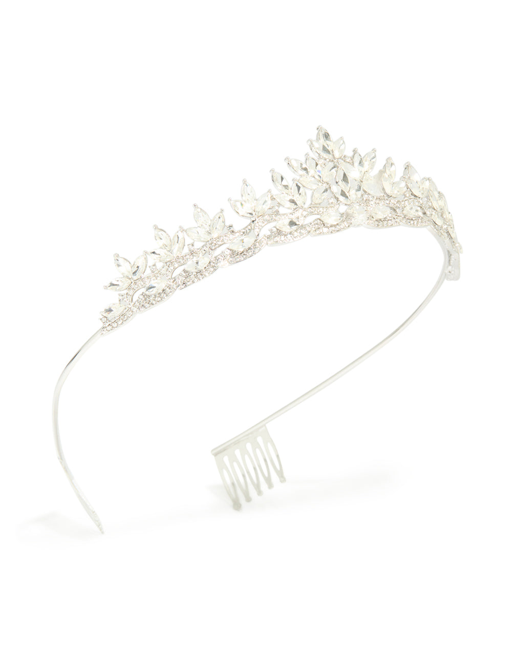 Silver Diamante Garden Of Eden Headband