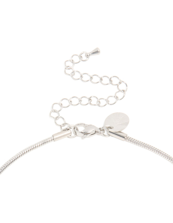 Waterproof Stainless Steel Short Snake Chain Necklace